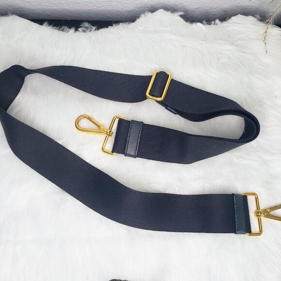 Prada Two-Way Canapa Tote - Blue Denim w/ Original Crossbody Strap & COA - Picture 16 of 17